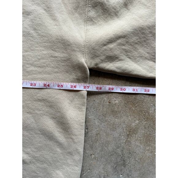 2000s Russell Athletic Thrashed Paint Splatter Beige Crewneck Size XXL - Picture 7 of 8